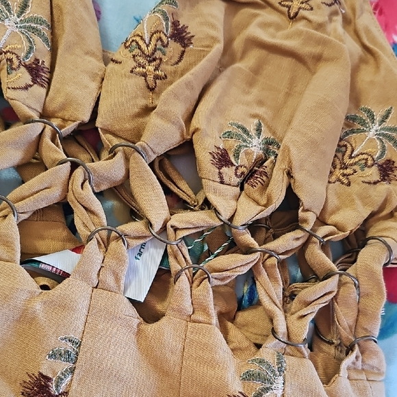 FARM Rio Mustard Yellow Floral Maxi Dress with Smocked Waist - Picture 3 of 4